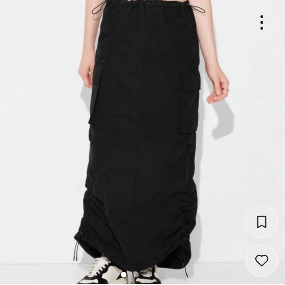 Wild Fable Adjustable Black Maxi Skirt